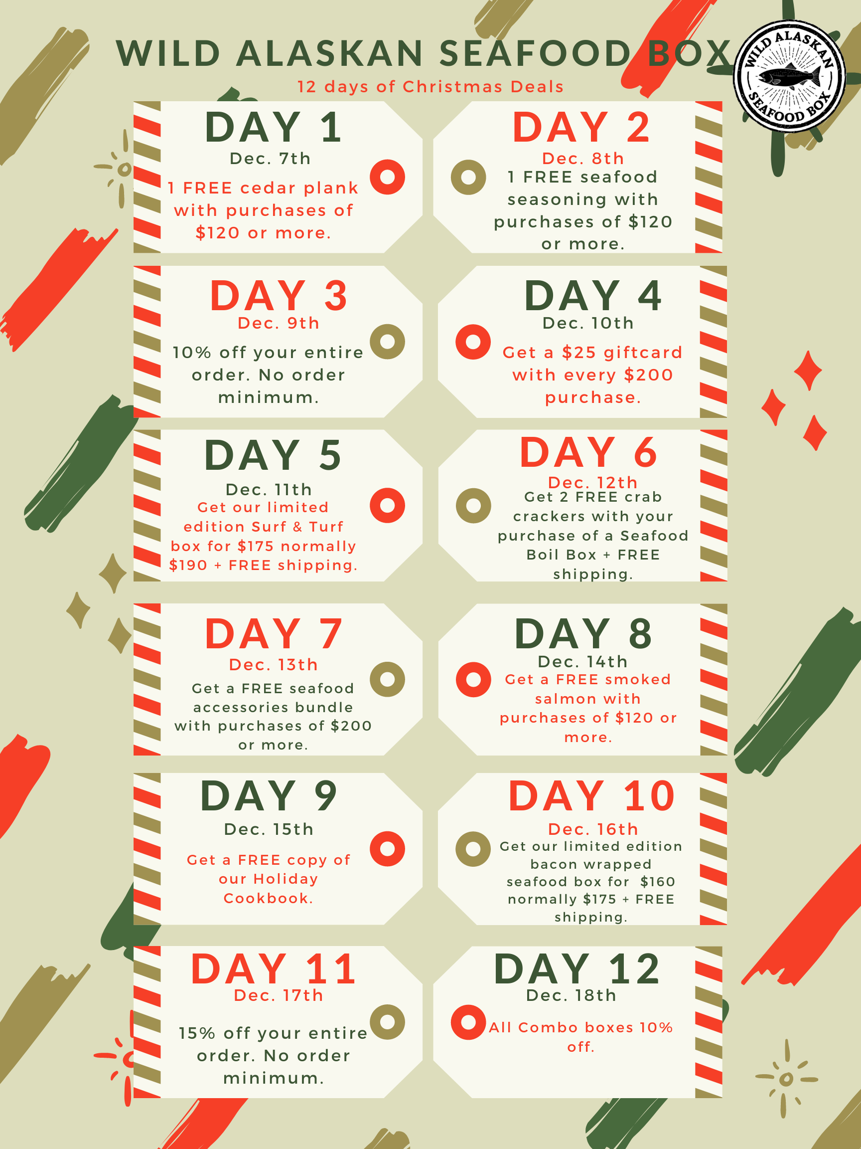 Get Ready For Our 12 Days Of Deals! – Wild Alaskan Seafood Box